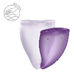 Набір менструальних чаш Fun Factory FUN CUP EXPLORE KIT, 2 шт, Multicolored Violet, об’єми 20 та 30 мл - мініатюра 4