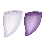 Набір менструальних чаш Fun Factory FUN CUP EXPLORE KIT, 2 шт, Multicolored Violet, об’єми 20 та 30 мл - мініатюра 2