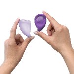 Набір менструальних чаш Fun Factory FUN CUP EXPLORE KIT, 2 шт, Multicolored Violet, об’єми 20 та 30 мл - мініатюра 5
