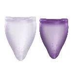 Набір менструальних чаш Fun Factory FUN CUP EXPLORE KIT, 2 шт, Multicolored Violet, об’єми 20 та 30 мл - мініатюра 1