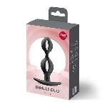 Анальні кульки Fun Factory B BALLS DUO Black, ефект вібрації, діаметр 3,2 та 3,6 см - мініатюра 4
