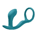 Анальна пробка з ерекційним кільцем Fun Factory BOOTIE RING Bottle Green - мініатюра 1