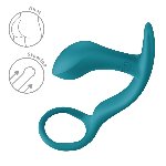 Анальна пробка з ерекційним кільцем Fun Factory BOOTIE RING Bottle Green - мініатюра 4