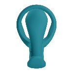 Анальна пробка з ерекційним кільцем Fun Factory BOOTIE RING Bottle Green - мініатюра 3