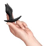 Анальна пробка Fun Factory BOOTIE FEM Black, у вигляді бутона, діаметр 2,9 см, тонкий обмежувач - мініатюра 5