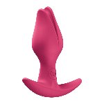 Анальна пробка Fun Factory BOOTIE FEM Raspberry, у вигляді бутона, діаметр 2,9 см, тонкий обмежувач - мініатюра 2