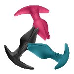 Анальна пробка Fun Factory BOOTIE FEM Raspberry, у вигляді бутона, діаметр 2,9 см, тонкий обмежувач - мініатюра 8