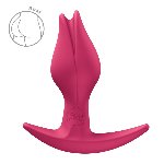 Анальна пробка Fun Factory BOOTIE FEM Raspberry, у вигляді бутона, діаметр 2,9 см, тонкий обмежувач - мініатюра 4