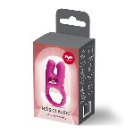 Ерекційне віброкільце з подвійною стимуляцією клітора Fun Factory NŌS CLASSIC Magenta, 2 мотори - мініатюра 8