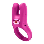 Ерекційне віброкільце з подвійною стимуляцією клітора Fun Factory NŌS CLASSIC Magenta, 2 мотори - мініатюра 1