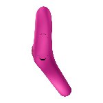 Ерекційне віброкільце з подвійною стимуляцією клітора Fun Factory NŌS CLASSIC Magenta, 2 мотори - мініатюра 4