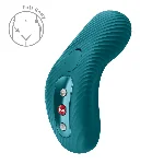 Накладний вібратор Fun Factory LAYA III Bottle Green, ефект постукування пальцем - мініатюра 1