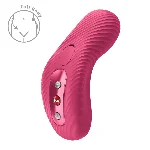 Накладний вібратор Fun Factory LAYA III Raspberry, ефект постукування пальцем - мініатюра 1