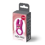 Ерекційне віброкільце з подвійною стимуляцією клітора Fun Factory NŌS PRO Magenta, 2 мотори - мініатюра 8