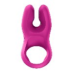 Ерекційне віброкільце з подвійною стимуляцією клітора Fun Factory NŌS PRO Magenta, 2 мотори - мініатюра 4