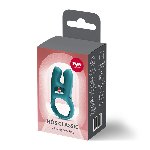 Ерекційне віброкільце з подвійною стимуляцією клітора Fun Factory NŌS CLASSIC Bottle Green, 2 мотори - мініатюра 8