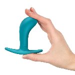 Анальна пробка Fun Factory BOOTIE M Aquamarine, діаметр 3,3 см, тонкий обмежувач - мініатюра 2