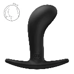 Анальна пробка Fun Factory BOOTIE M Black, діаметр 3,3 см, тонкий обмежувач - мініатюра 1