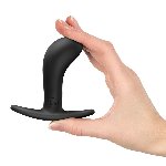 Анальна пробка Fun Factory BOOTIE M Black, діаметр 3,3 см, тонкий обмежувач - мініатюра 2