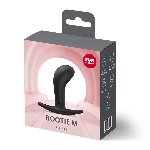 Анальна пробка Fun Factory BOOTIE M Black, діаметр 3,3 см, тонкий обмежувач - мініатюра 4