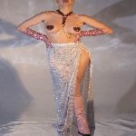 Пестис-сердечка з пензликами та чокером JSY Nipple Sticker AC8015 Red - мініатюра 4