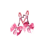 Затискачі для сосків з регулюванням Art of Sex - Flirty Bow, колір рожевий - мініатюра 1