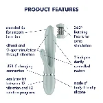 Вібратор-кролик Satisfyer Pearl Bunny 2 Greygreen - мініатюра 7