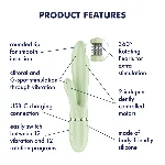 Вібратор-кролик Satisfyer Pearl Bunny 2 Light Green - мініатюра 7