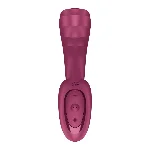 Вагінально-кліторальний вібратор Satisfyer G for Goddess 3 Wine Red, 2 мотори - мініатюра 3