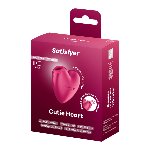 Вакуумний стимулятор-серце з вібрацією Satisfyer Cutie Heart Battery Series - мініатюра 7