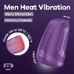 Мастурбатор Satisfyer Men Heat Vibration Battery Series імітатор мінету, підігрів та вібрація - мініатюра 7