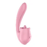 Вагінально-кліторальний вібратор Satisfyer Tongue Genius з язичком - мініатюра 2