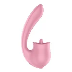 Вагінально-кліторальний вібратор Satisfyer Tongue Genius з язичком - мініатюра 1