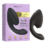 Подвійний вакуумний кліторальний стимулятор з вібрацією Womanizer Next Duo - Black - мініатюра 8