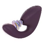 Подвійний вакуумний кліторальний стимулятор з вібрацією Womanizer Next Duo - Dark Purple - мініатюра 2