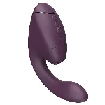 Подвійний вакуумний кліторальний стимулятор з вібрацією Womanizer Next Duo - Dark Purple - мініатюра 1
