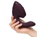 Подвійний вакуумний кліторальний стимулятор з вібрацією Womanizer Next Duo - Dark Purple - мініатюра 8