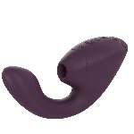 Подвійний вакуумний кліторальний стимулятор з вібрацією Womanizer Next Duo - Dark Purple - мініатюра 5