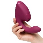 Подвійний вакуумний кліторальний стимулятор з вібрацією Womanizer Next Duo - Dusky Pink - мініатюра 11