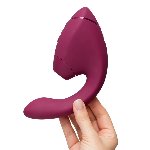 Подвійний вакуумний кліторальний стимулятор з вібрацією Womanizer Next Duo - Dusky Pink - мініатюра 9