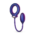 Ерекційне віброкільце з віброяйцем Hueman - Eclipse Anal Vibrator - мініатюра 1