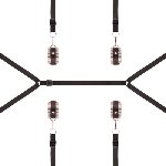 Фіксатор рук і ніг для ліжка Rosy Gold - Under-Mattress Restraint Set - мініатюра 3