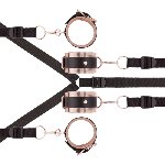 Фіксатор рук і ніг для ліжка Rosy Gold - Under-Mattress Restraint Set - мініатюра 4