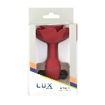 Силіконова анальна пробка Lux Active с розой - Red Rose Silicone Anal Plug - мініатюра 5