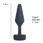 Анальна пробка Lux Active Twist Plug Large Blue - мініатюра 4