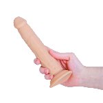 Фалоімітатор з ротацією та пульсацією Naked ADDICTION 8″ Rotating & Thrusting Dong - Vanilla - мініатюра 7