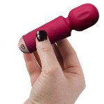 Вібромасажер Rocks Off Mini Wand Azalea Red, 16 режимів - мініатюра 2