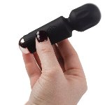 Вібромасажер Rocks Off Mini Wand Black Tulip, 16 режимів - мініатюра 2