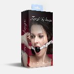Кляп силіконовий Feral Feelings Silicon Ball Gag White/Black, білий ремінець, чорна кулька - мініатюра 3