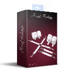 Набір для БДСМ Feral Feelings BDSM Kit 3 White, наручники, поножі, хрестовина - мініатюра 2